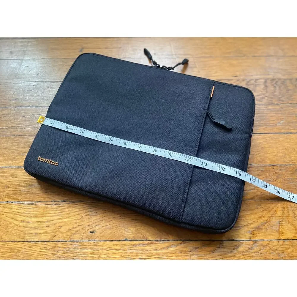 TOMTOC Black Padded Laptop Sleeve for 14